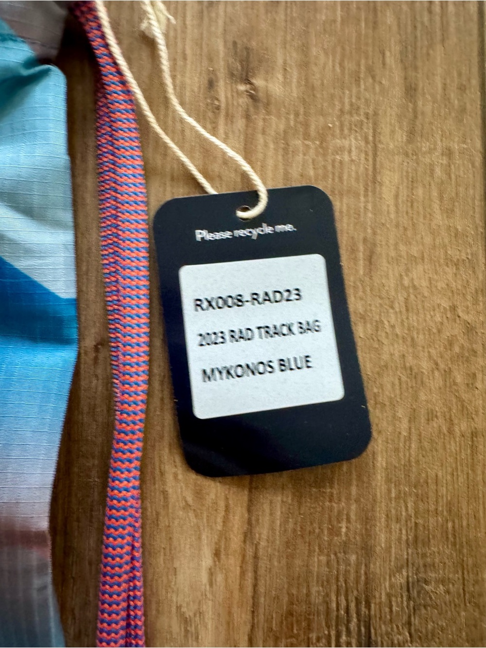 2023 RAD Rabbit Drawstring Bag | NWT | Mykonos Blue | Rabbit Running Apparel - Picture 3 of 7